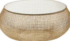 KARE Design Tavolino da caffè cesta oro - KARE> Tavolo Basso