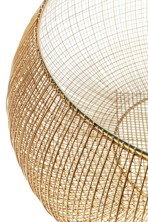 KARE Design Tavolino da caffè cesta oro - KARE> Tavolo Basso