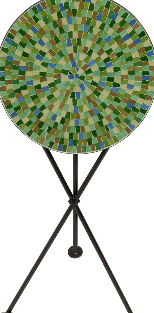 KARE Design Tavolino da caffè Clack Mosaic verde blu Ø35cm - KARE> Tavolo Basso