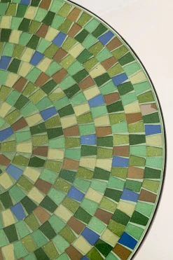 KARE Design Tavolino da caffè Clack Mosaic verde blu Ø35cm - KARE></noscript> Tavolo Basso