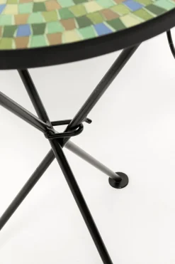 KARE Design Tavolino da caffè Clack Mosaic verde blu Ø35cm - KARE></noscript> Tavolo Basso