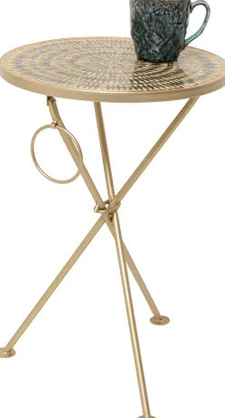 KARE Design Tavolino da caffè Clack Mosaic marrone Ø35cm - KARE> Tavolo Basso