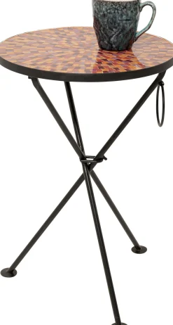 KARE Design Tavolino da caffè Clack Mosaic rosso Ø35cm - KARE> Tavolo Basso