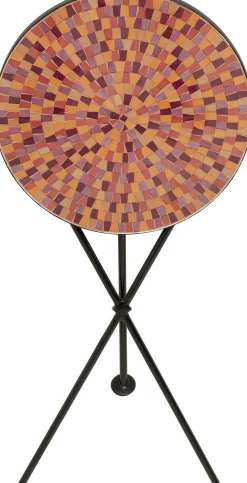 KARE Design Tavolino da caffè Clack Mosaic rosso Ø35cm - KARE> Tavolo Basso