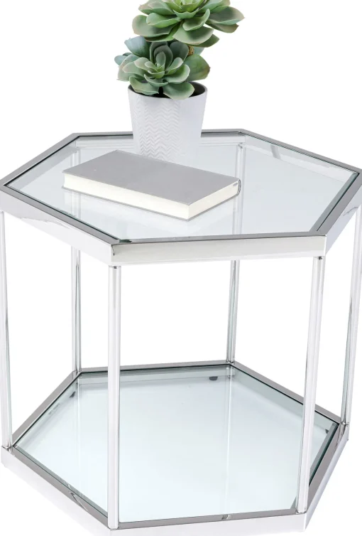 KARE Design Tavolino Da Caffè Comb Argento 45cm - KARE> Tavolo Basso
