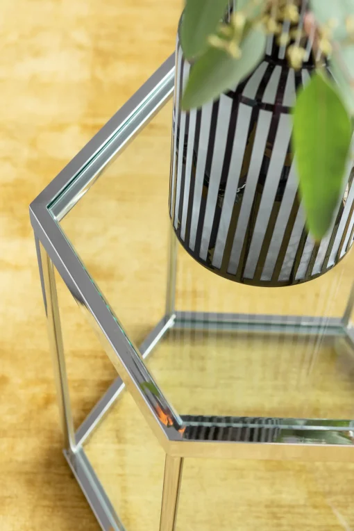 KARE Design Tavolino Da Caffè Comb Argento 45cm - KARE> Tavolo Basso