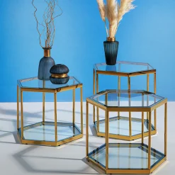 KARE Design Tavolino Da Caffè Comb Oro 45cm - KARE> Tavolo Basso