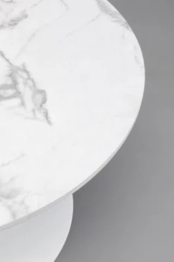 KARE Design Tavolino da caffé da salotto Schickeria Marmo Bianco Ø80cm - KARE></noscript> Tavolo Basso