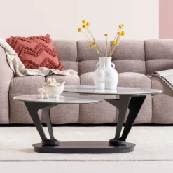 KARE Design Tavolino da caffè Franklin bianco 150x58cm - KARE></noscript> Tavolo Basso