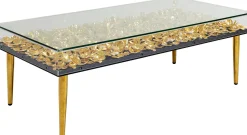 KARE Design Tavolino da caffè Gold Flowers 120x60 cm - KARE></noscript> Tavolo Basso
