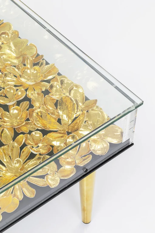 KARE Design Tavolino da caffè Gold Flowers 120x60 cm - KARE> Tavolo Basso