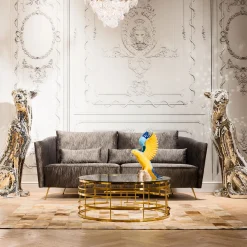 KARE Design TAVOLINO DA CAFFÉ JUPITER ORO Ø100CM - KARE></noscript> Tavolo Basso