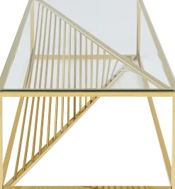KARE Design TAVOLINO DA CAFFÈ LASER ORO 120X60 - KARE></noscript> Tavolo Basso