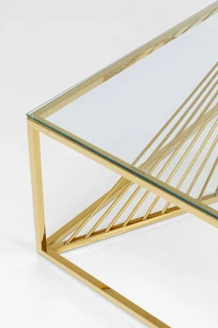 KARE Design TAVOLINO DA CAFFÈ LASER ORO 120X60 - KARE></noscript> Tavolo Basso