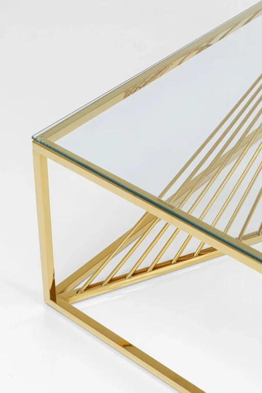 KARE Design TAVOLINO DA CAFFÈ LASER ORO 120X60 - KARE> Tavolo Basso