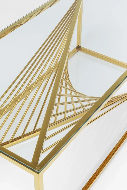 KARE Design TAVOLINO DA CAFFÈ LASER ORO 120X60 - KARE> Tavolo Basso