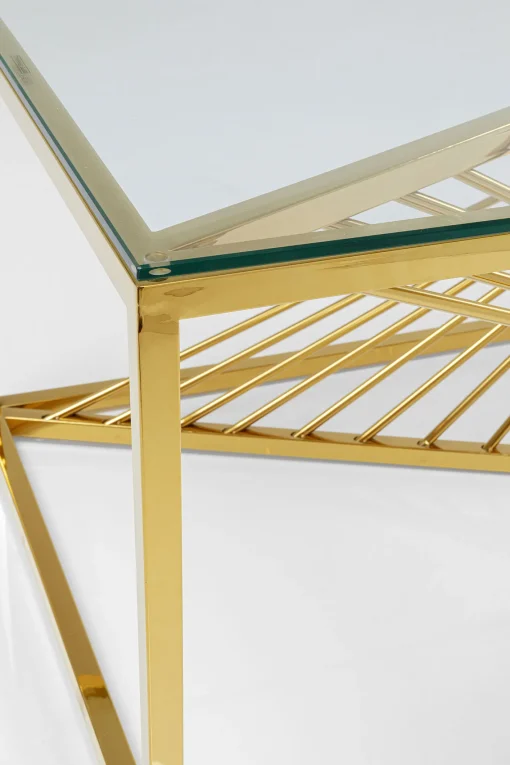 KARE Design TAVOLINO DA CAFFÈ LASER ORO 120X60 - KARE> Tavolo Basso