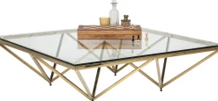 KARE Design Tavolino da caffè Network oro 105x105 cm - KARE> Tavolo Basso