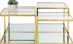 KARE Design Tavolino da caffè Orion oro (4/set) - KARE> Tavolo Basso
