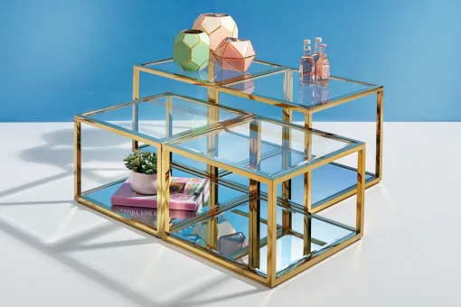 KARE Design Tavolino da caffè Orion oro (4/set) - KARE> Tavolo Basso