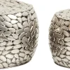 KARE Design TAVOLINO DA CAFFÈ PEBBLES DELUXE ARGENTO (2/SET) - KARE> Tavolo Basso