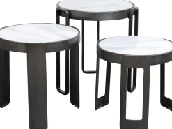 KARE Design Tavolino da caffè Perelli nero (3/Set) - KARE> Tavolo Basso