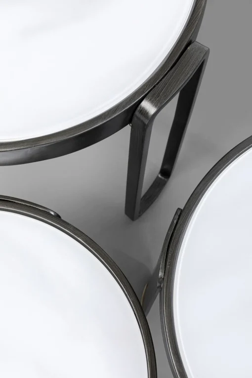 KARE Design Tavolino da caffè Perelli nero (3/Set) - KARE> Tavolo Basso