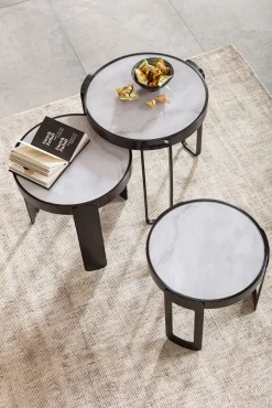 KARE Design Tavolino da caffè Perelli nero (3/Set) - KARE></noscript> Tavolo Basso