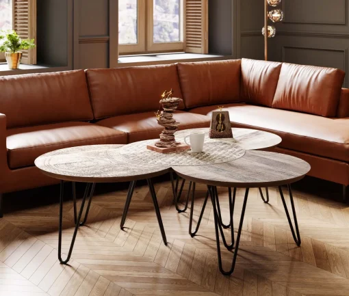 KARE Design TAVOLINO DA CAFFÈ PURO (4/SET) - KARE> Tavolo Basso
