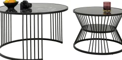 KARE Design Tavolino da caffè Roma nero (2/set) - KARE> Tavolo Basso