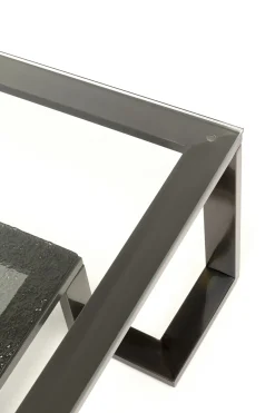 KARE Design Tavolino da caffè Rush grafite 120x120cm - KARE></noscript> Tavolo Basso