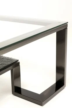KARE Design Tavolino da caffè Rush grafite 120x120cm - KARE></noscript> Tavolo Basso