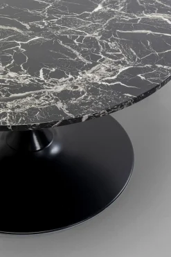 KARE Design Tavolino da caffé Schickeria Marmo Nero Ø80cm - KARE> Tavolo Basso
