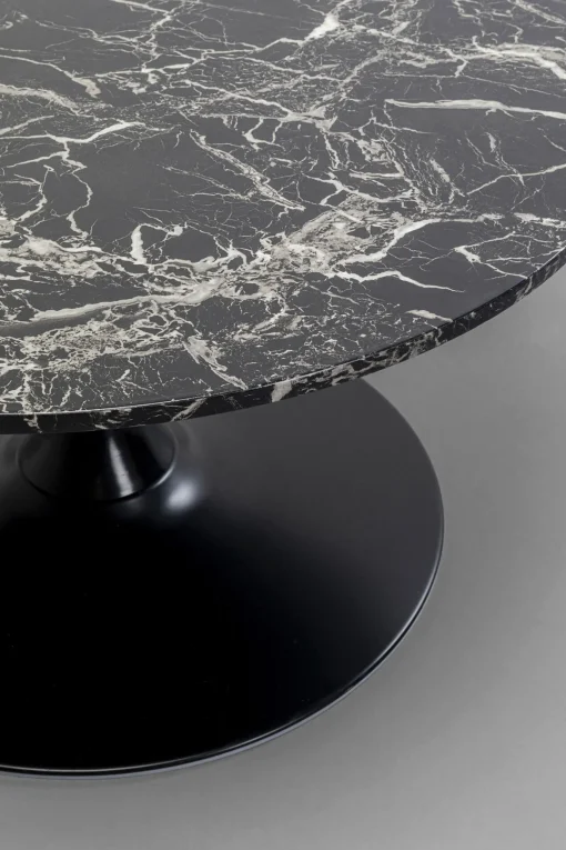 KARE Design Tavolino da caffé Schickeria Marmo Nero Ø80cm - KARE> Tavolo Basso