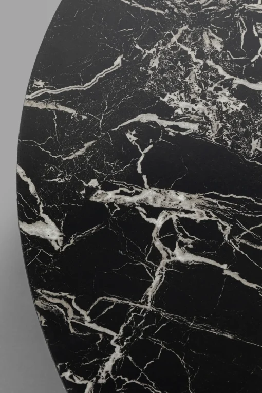KARE Design Tavolino da caffé Schickeria Marmo Nero Ø80cm - KARE> Tavolo Basso