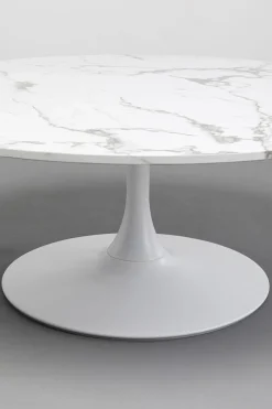KARE Design Tavolino da caffé Schickeria Marmo Bianco Ø110cm - KARE> Tavolo Basso