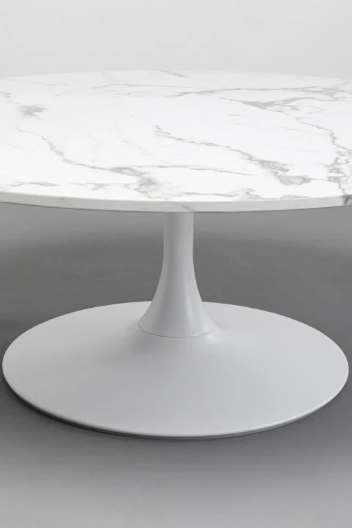 KARE Design Tavolino da caffé Schickeria Marmo Bianco Ø110cm - KARE> Tavolo Basso