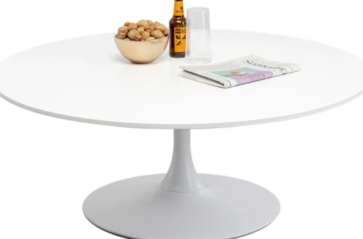 KARE Design Tavolino da caffé Schickeria Bianco Ø110cm - KARE> Tavolo Basso