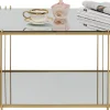 KARE Design Tavolino da caffé Wire Double Ottone 120x60cm - KARE> Tavolo Basso