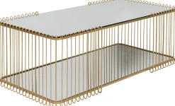 KARE Design Tavolino da caffé Wire Double Ottone 120x60cm - KARE></noscript> Tavolo Basso