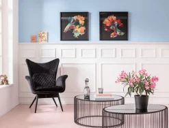 KARE Design TAVOLINO DA CAFFÈ WIRE UNO NERO 60X90CM - KARE></noscript> Tavolo Basso