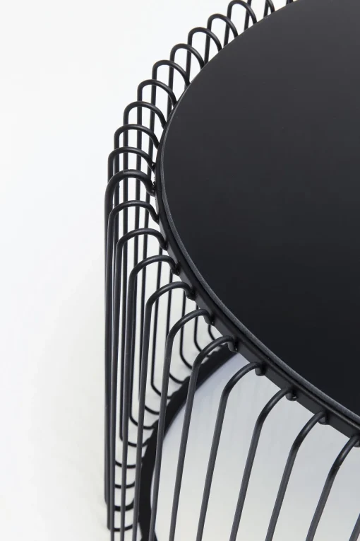 KARE Design TAVOLINO DA CAFFÈ WIRE UNO NERO 60X90CM - KARE> Tavolo Basso