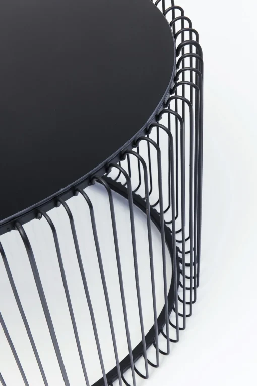 KARE Design TAVOLINO DA CAFFÈ WIRE UNO NERO 60X90CM - KARE> Tavolo Basso