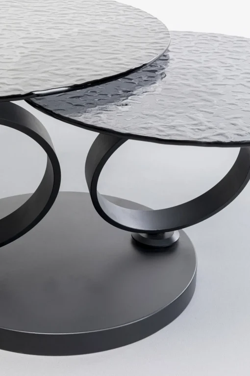 KARE Design Tavolino da caffe Beverly Bubble nero 133x80cm - KARE> Tavolo Basso