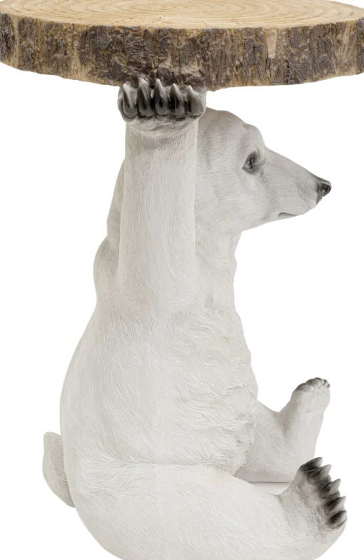 KARE Design Tavolino D'appoggio Animal Polar Bear Ø37cm - KARE> Tavolo Basso