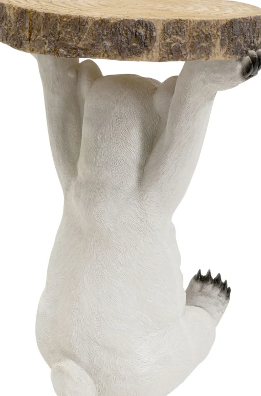 KARE Design Tavolino D'appoggio Animal Polar Bear Ø37cm - KARE> Tavolo Basso