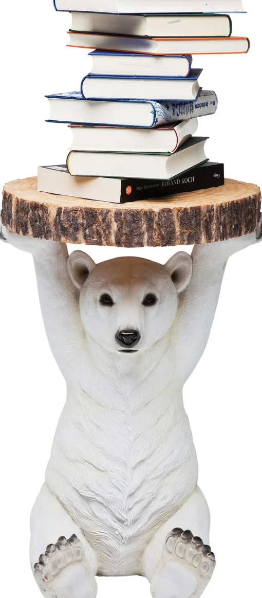KARE Design Tavolino D'appoggio Animal Polar Bear Ø37cm - KARE> Tavolo Basso