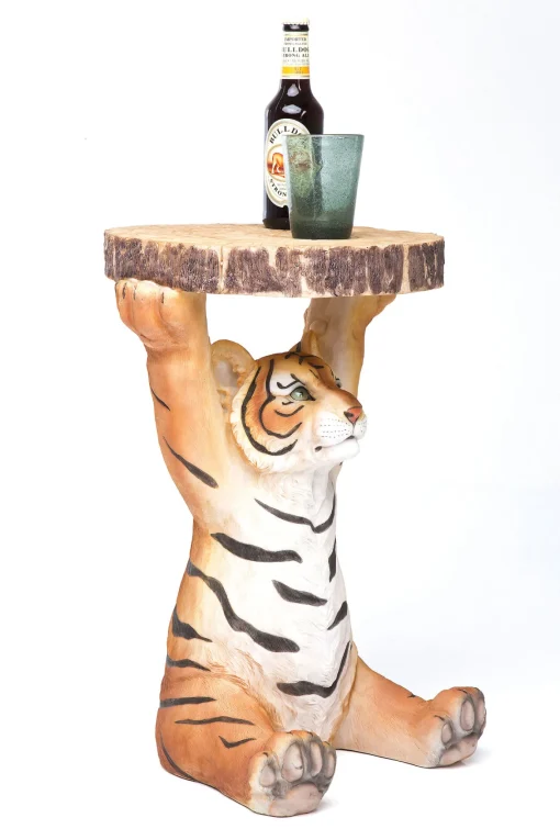 KARE Design Tavolino D'appoggio Animal Tiger Ø35cm - KARE> Tavolo Basso