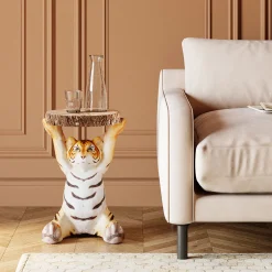 KARE Design Tavolino D'appoggio Animal Tiger Ø35cm - KARE></noscript> Tavolo Basso