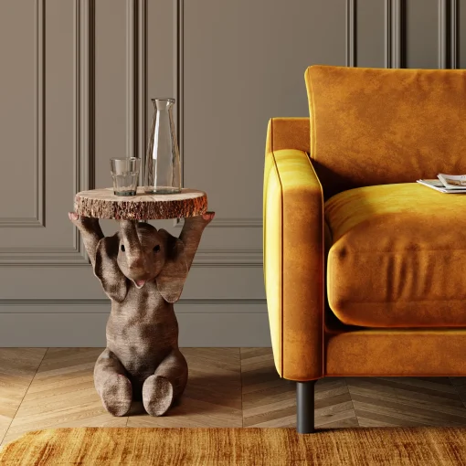 KARE Design Tavolino D'appoggio Animal Elefant Ø35cm - KARE> Tavolo Basso
